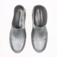 ボッテガヴェネタ パドル ラバー レインブーツ 41 メンズ シルバー