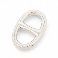 新品未使用 エルメス スカーフリング シェーヌダンクル シルバー