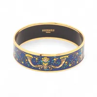 エルメス　バングル　エマイユ HERMES エルメス バングル エマイユ GM ブルー 青 : HOUBIDOU