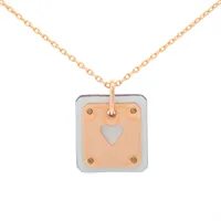 エルメス ミニポップアッシュH ネックレス GP ゴールド×ブルー