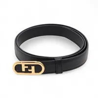 セリーヌ トリオンフ ベルト 80 レザー ブラック ZZ021496｜中古