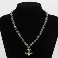 クロムハーツ BSフレア ネックレス 925 126.6g #1クロスボールチェーン