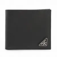 プラダ　マネークリップ　ヴィッテログレイン　ネイビー系　2MN077 プラダ マネークリップ ヴィッテログレイン ネイビー系 2MN077