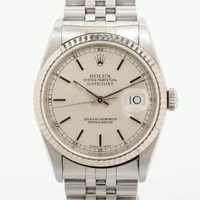 ロレックス デイトジャスト36 16234 SS×WG SS AT シルバー文字盤