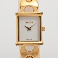 ⭐【美品希少レア】グッチ6000.L.ホワイトフェイス腕時計(稼働品) ⭐【美品希少レア】グッチ6000.L.ホワイトフェイス腕時計(稼働品