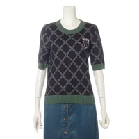 CHANEL シャネル スポーツライン 03A ブルゾン ココマーク サイドロゴ シャネルスポーツ ココマーク 03A コットン 半袖ニット 36