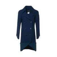 シャネル ココボタン 94A シルク トレンチコート 40 レディース