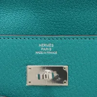 エルメス ケリーウォレット シェーブル 財布 グリーン X:2016年