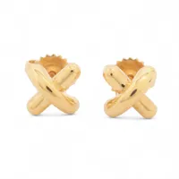 ティファニー リボン ダイヤ ピアス 750(YG) 4.0g A3067852