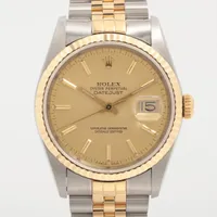 ロレックス デイトジャスト36 16233 SS×YG SS×YG AT シャンパン文字盤