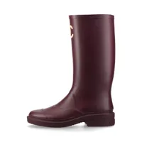 ［正規品］シャネル レインブーツ　カメリア ココマーク 38　25cm 良品】CHANEL・シャネル・レインブーツ・ココマーク・カメリア