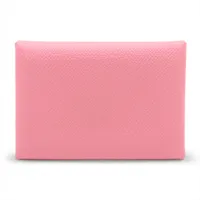 エルメス バスティア オーストリッチ コインケース ピンク