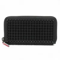 クリスチャンルブタン ロックスタッズ レザー ラウンドジップ