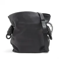 そらまる*ロエベ バーティカル クロスボディ　ショルダーバッグ バーティカル クロスボディポケット（サテンカーフ） ブラック