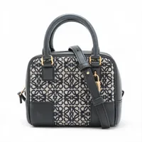 ロエベ リピートアナグラム アマソナ28 キャンバス×レザー 2WAY