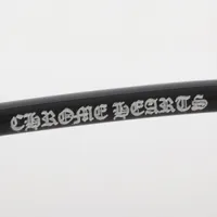 クロムハーツ メタルフレームブラックメガネ クロムハーツのメガネ（CHROME HEARTS）