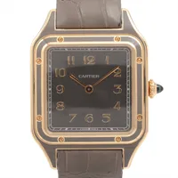 カルティエ サントスデュモン WGSA0021 4227352279ZX PG×革 QZ
