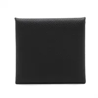 エルメス バスティア ヴォーエプソン コインケース ブラック シルバー