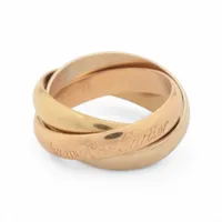 カルティエ トリニティ リング 750(YG×PG×WG) 4.8g 50 A3574921｜中古
