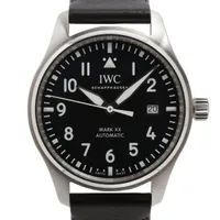 IWC ポートフィノ IW353306 SS×社外革 AT 黒文字盤 A3444027｜中古
