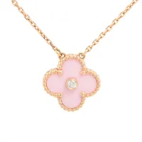 4℃ ダイヤ ネックレス K18(PG) 1.5g 2020年クリスマス限定