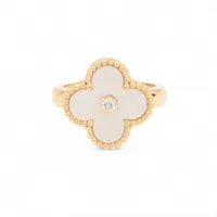 ヴァンクリーフ&アーペル ヴィンテージアルハンブラ ギョーシェ リング