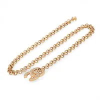 セリーヌ マカダム チェーンベルト GP ゴールド A3359573｜中古