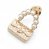 シャネル ココマーク マトラッセ 1152 ブローチ GP ゴールド