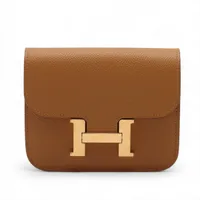 エルメス MC2ガリレイ ヴォーエプソン コンパクトウォレット ゴールド