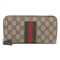 週末セール‼️未使用！グッチ ジップアラウンド ウォレット 408831 グッチ GGスプリーム ジップアラウンドウォレット 408831 PVC