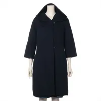 バーバリーブルーレーベル ピーコート ブラック サイズ40　アンゴラ混 バーバリーブルーレーベル ピーコート ブラック サイズ40