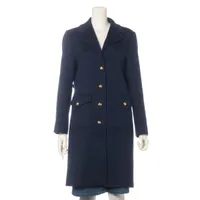 マックスマーラ ウール×ナイロン コート 40 レディース パープル