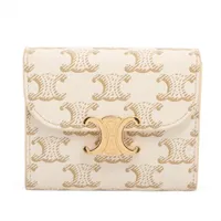 セリーヌ トリオンフ レザー カードケース イエロー A2158627