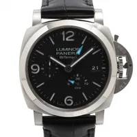 本日限定値下【極美品】パネライ　ルミノールドゥエPAM00755 パネライ ルミノール ドゥエ PAM00755 SS×革 AT グレー文字盤