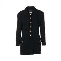 バーバリーブルーレーベル ウール×アンゴラ コート 38 レディース