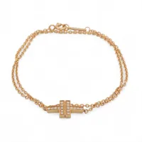 ティファニー バイザヤード 3P ダイヤ ブレスレット 750(YG) 1.1g 直径