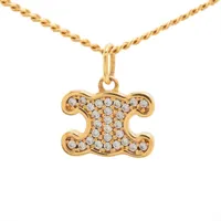 CELINE パズルピース ネックレス セリーヌ モノクローム SCA4252 ビーズネックレス メタル