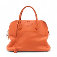 エルメス ボリード35 フィヨルド ナチュラル シルバー金具 □J:2006年