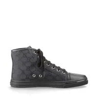 Gucci GG Canvas canvas High-top Sneakers 38.5 Ladies' Black 426186
