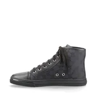 Gucci GG Canvas canvas High-top Sneakers 38.5 Ladies' Black 426186