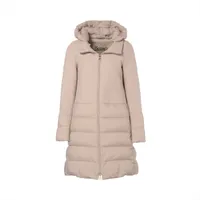 ヘルノ カシミヤ×シルク ダウンコート 40 レディース ベージュ PI0379D