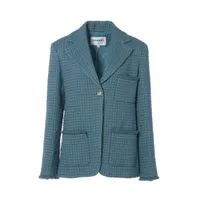 シャネル 97P ウール ジャケット 38 レディース ブラック P07967V05508