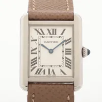 カルティエ タンクソロLM W5200017 3169 704111QX SS×革 QZ