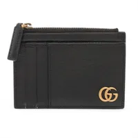 【美品】Dior フラグメントケース　長財布 ブラック カナージュ レザー Christian Dior ディオール ヴォワヤジュール ロングウォレット