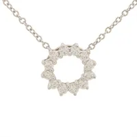 ティファニー センチメンタルハート ミニ ダイヤ ネックレス