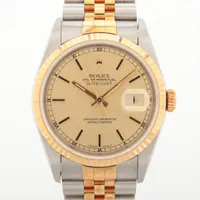ロレックス デイトジャスト36 16233 SS×YG SS×YG AT シャンパン文字盤