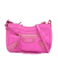 バレンシアガ XX スモール フラップ クロスボディバッグ クロコ型押し