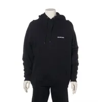 バレンシアガ 21年 コットン パーカー S レディース ブラック 697874