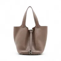 エルメス ピコタンロック22 MM トリヨンクレマンス エトゥープ シルバー金具 C:2018年