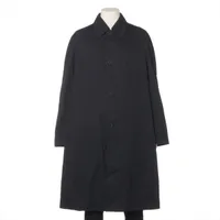 バーバリーロンドンイングランド ウール コート 48 メンズ ブラック